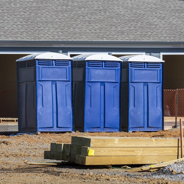 how often are the portable toilets cleaned and serviced during a rental period in Elmore OH